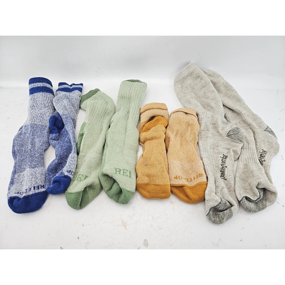 Lot of 4 Pairs REI and Patagonia Hiking Socks